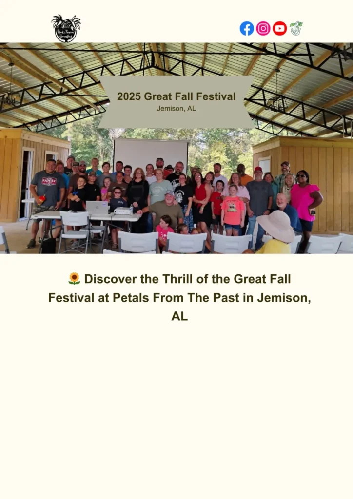 Discover the Thrill of the Great Fall Festival at Petals From The Past in Jemison, AL